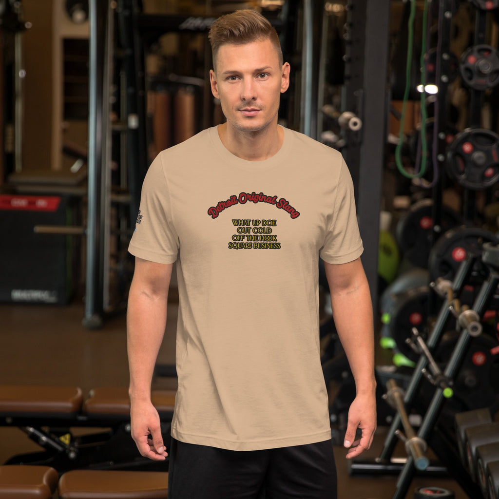 Detroit Original Slang Men's Embroidered T-Shirt | Lightweight Detroit Streetwear