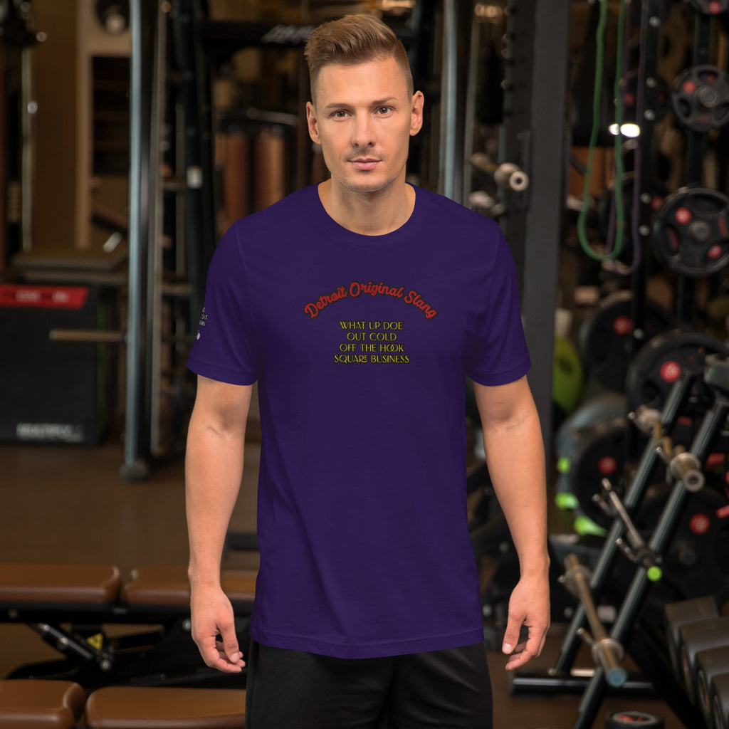Detroit Original Slang Men's Embroidered T-Shirt | Lightweight Detroit Streetwear