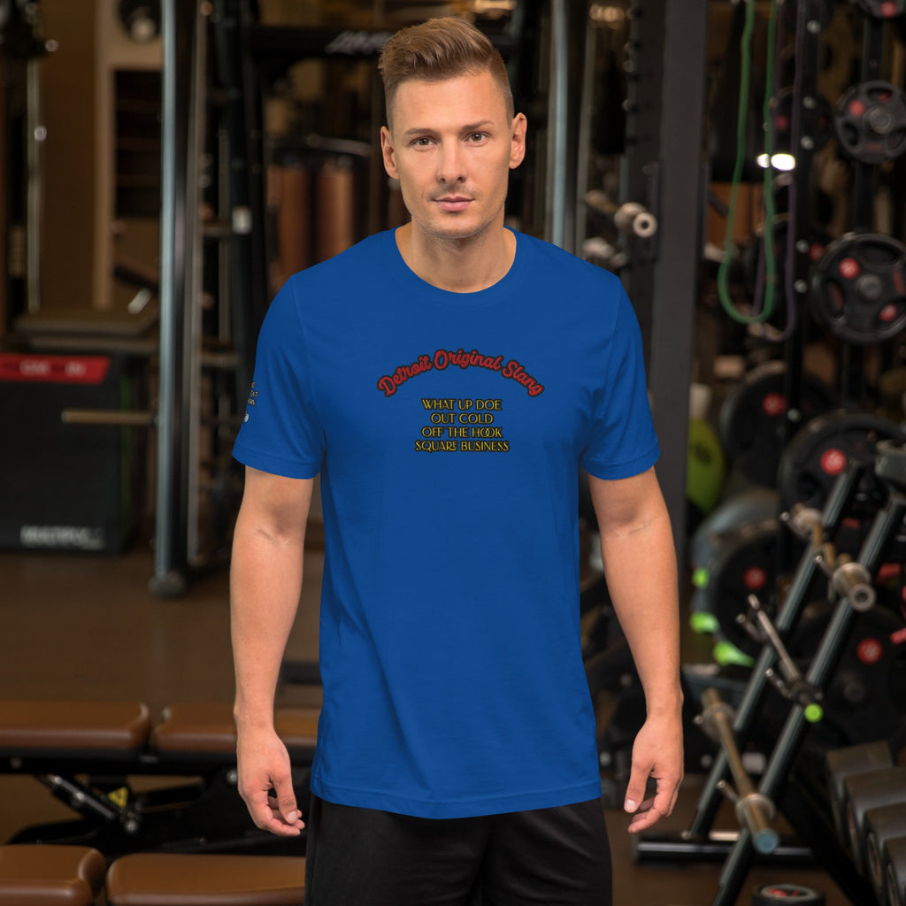 Detroit Original Slang Men's Embroidered T-Shirt | Lightweight Detroit Streetwear