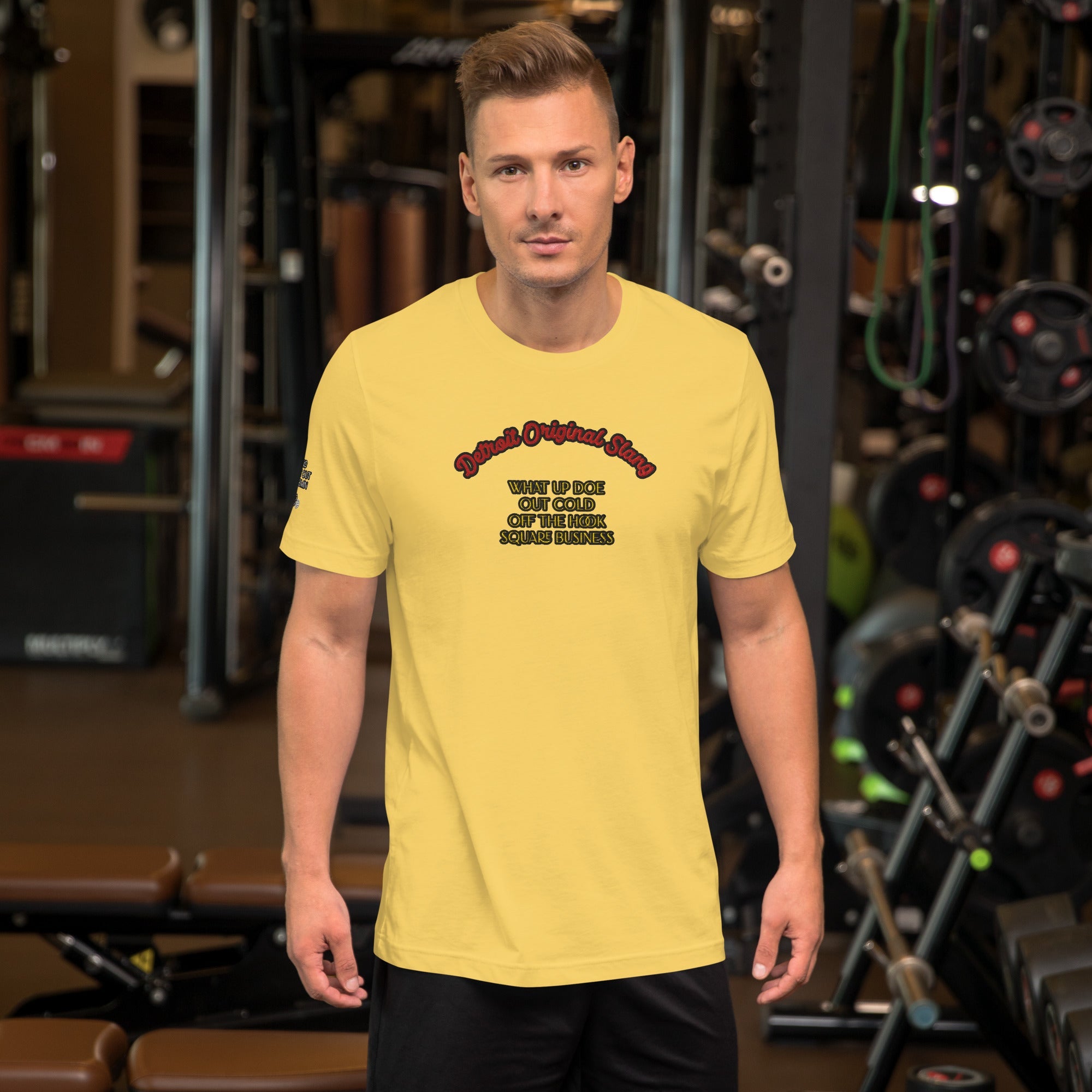 Detroit Original Slang Men's Embroidered T-Shirt | Lightweight Detroit Streetwear