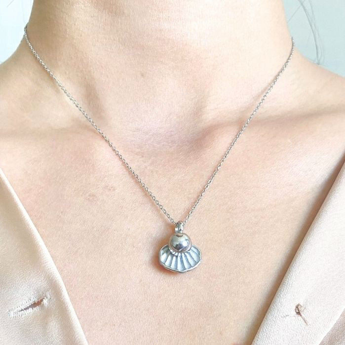 Treasure - Memorial Necklace for Human Ashes - Silver