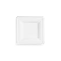 Vegware 6in Square Compostable Plate White Molded Fiber (QTY 500), SKU VPSQ-06