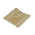 Vegware 8.5 x 8.5in kraft PLA window bag (QTY:1000)