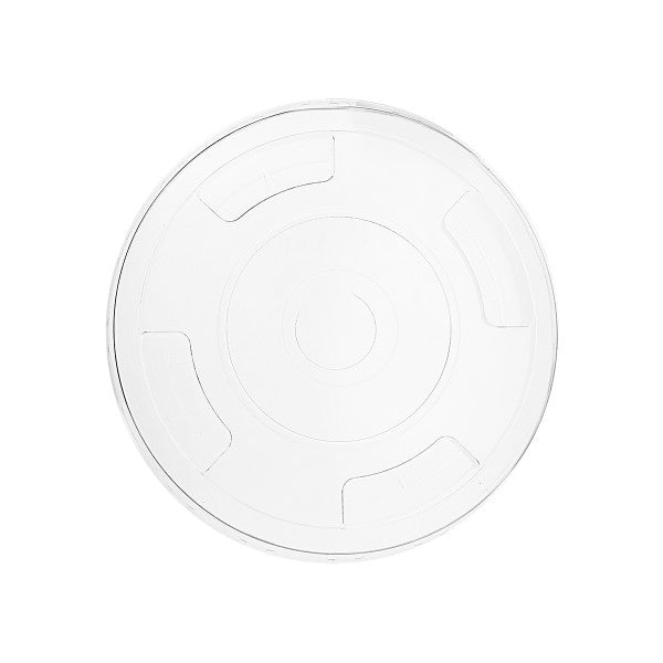 Vegware 96-Series PLA Flat Lid with Straw Hole, Clear (QTY 1000), SKU C96F-CH