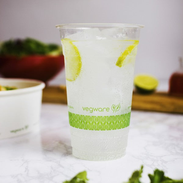 Vegware 20 oz PLA Cold Cup, 96-Series (QTY 1000), SKU R600Y-G
