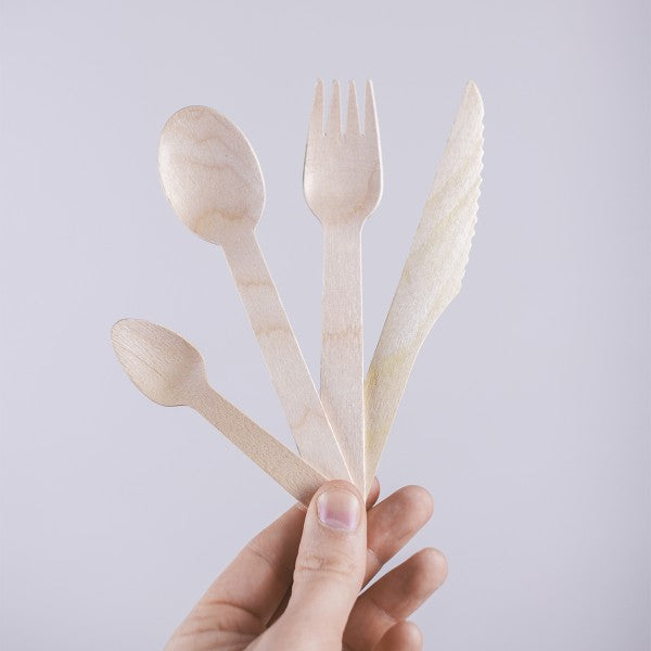 Vegware 6.5 in Wooden Knife, Renewable Birchwood (QTY 1000), SKU VT-KN6