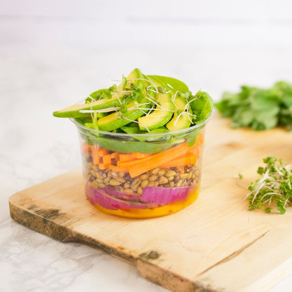 Vegware Round Deli Container 16oz PLA Compostable (QTY 500), SKU CF-DC-16