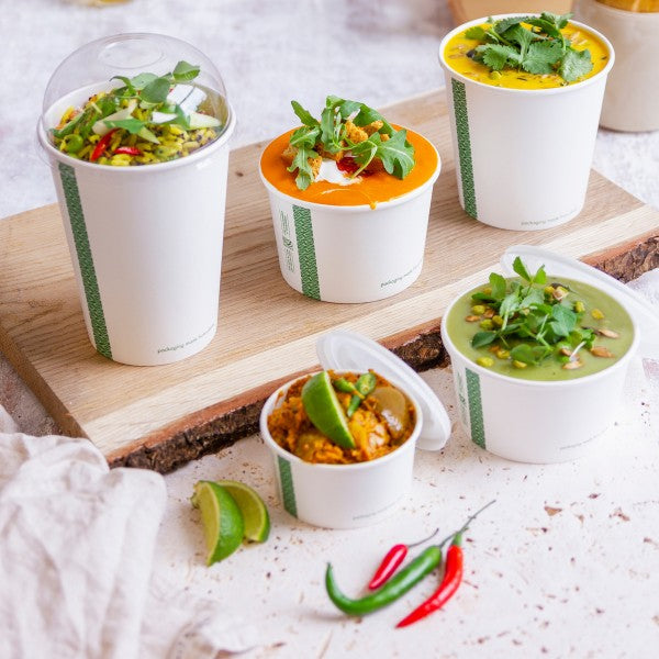 Vegware 115-Series Soup Container 12oz PLA Compostable (QTY 500), SKU SC-12G