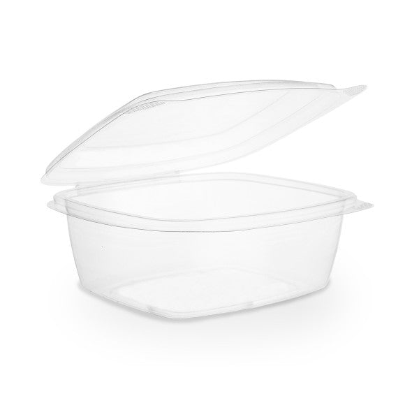 Vegware 24 oz PLA Hinged Deli Container, Clear (QTY 200), SKU VHD-24