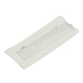 Vegware 4 x 2 x 10in glassine NatureFlex window hot bag (QTY:1000)