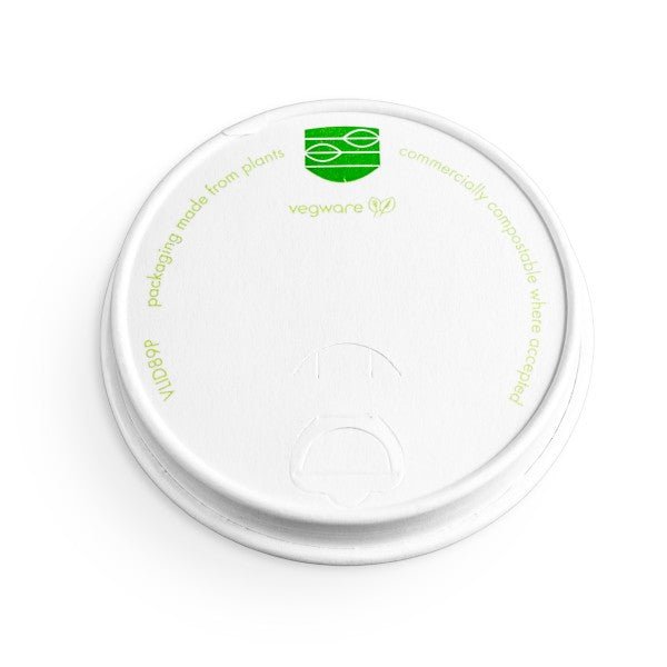Vegware 89-Series paper hot cup lid (QTY:1000)