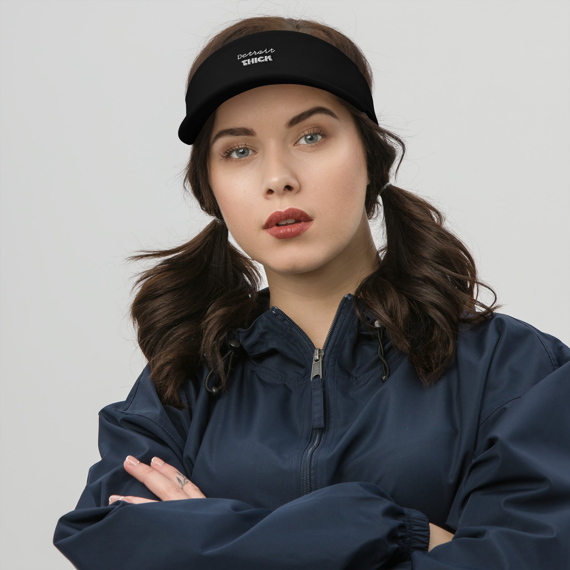 Detroit THICK Embroidered Visor | Premium Quality