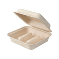 Vegware Nourish 7in Taco Clamshell, natural molded fiber (QTY:300)
