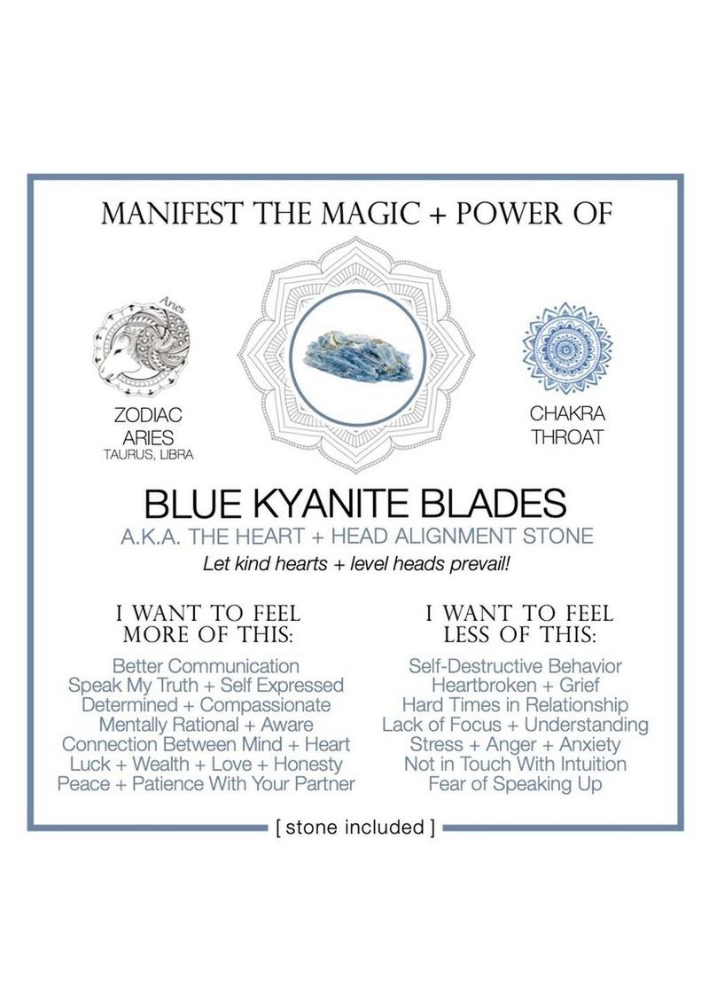 Warm Human Blue Kyanite Blades