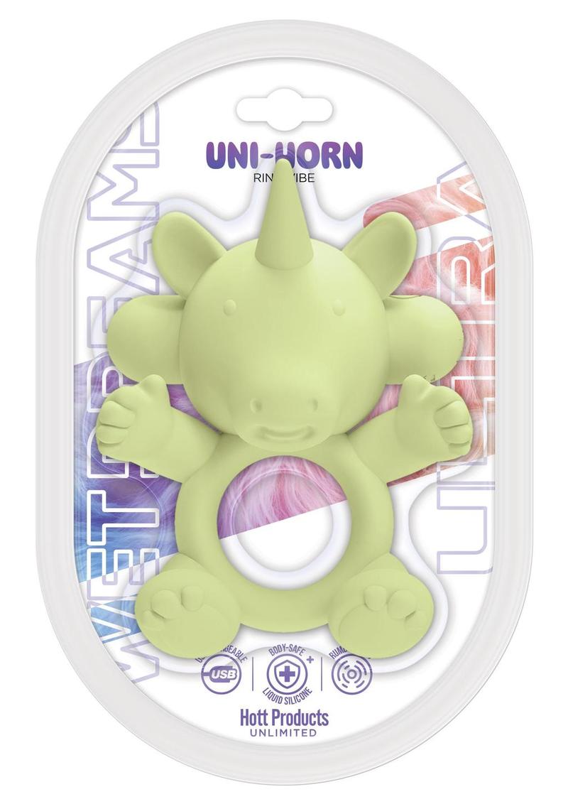 Wet Dreams Uni Horn Rechargeable Silicone Cock Ring