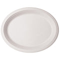 9x12in Oval Plates | White Molded Fiber Vegware (QTY: 500)