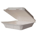 Vegware 9in clamshell, white molded fiber (QTY:200)