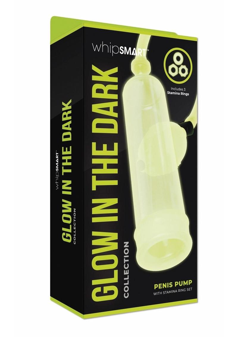 WhipSmart Glow In The Dark Penis Pump and Stamina Cock Ring