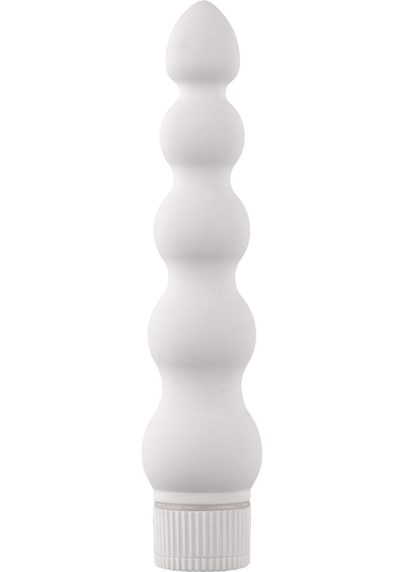White Nights Ribbed Waterproof Vibrator