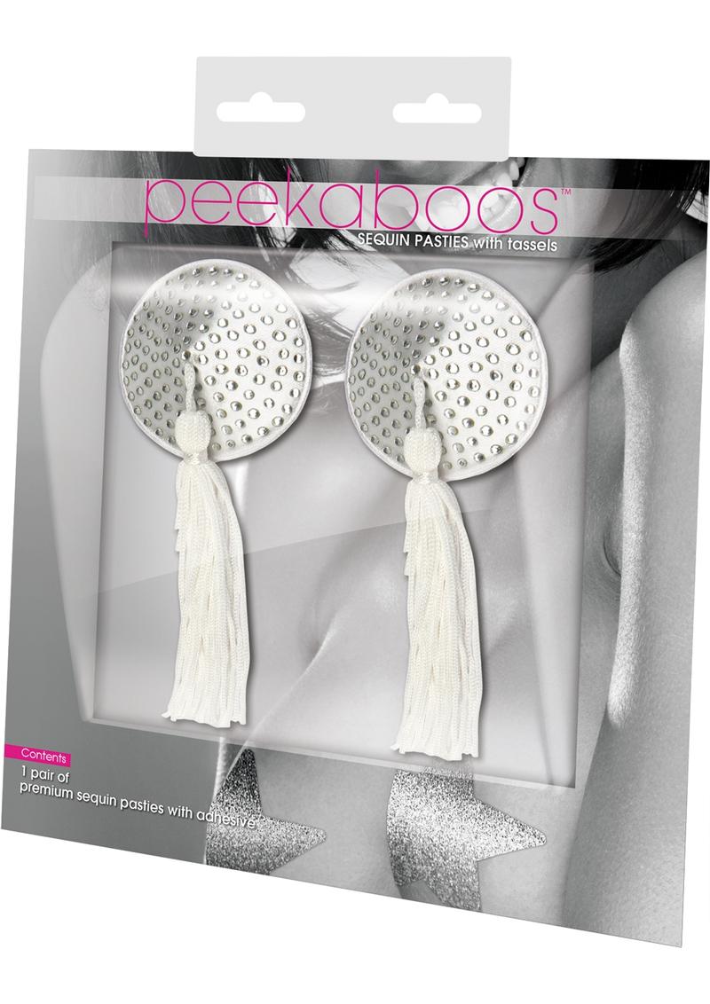 White Satin with White Stone and Tassel
