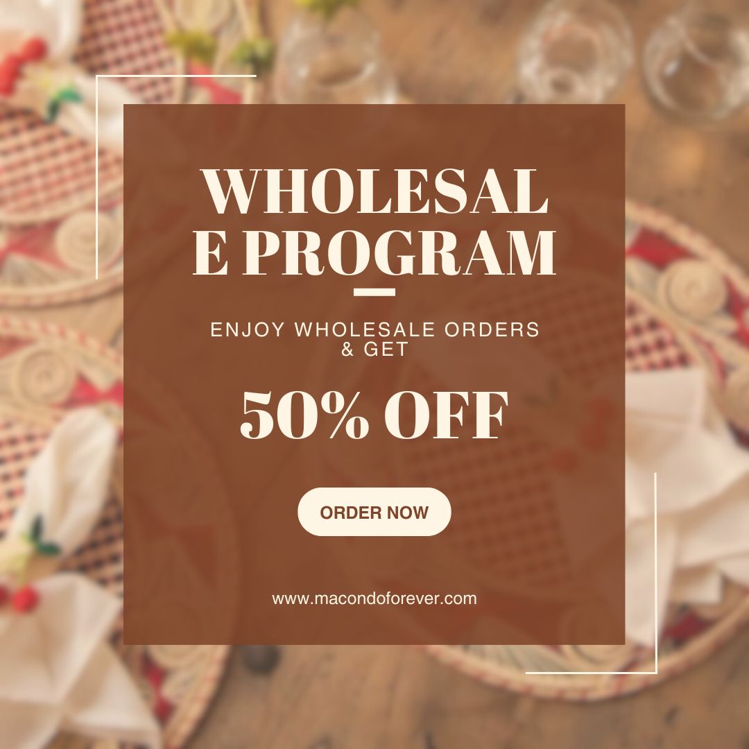 Pom-Edge Handwoven Iraca Placemat