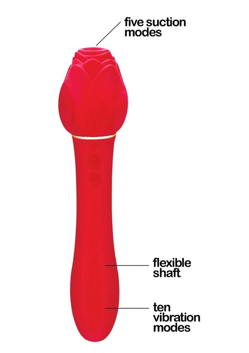 Wild Rose Rechargeable Silicone Suction + Vibrator