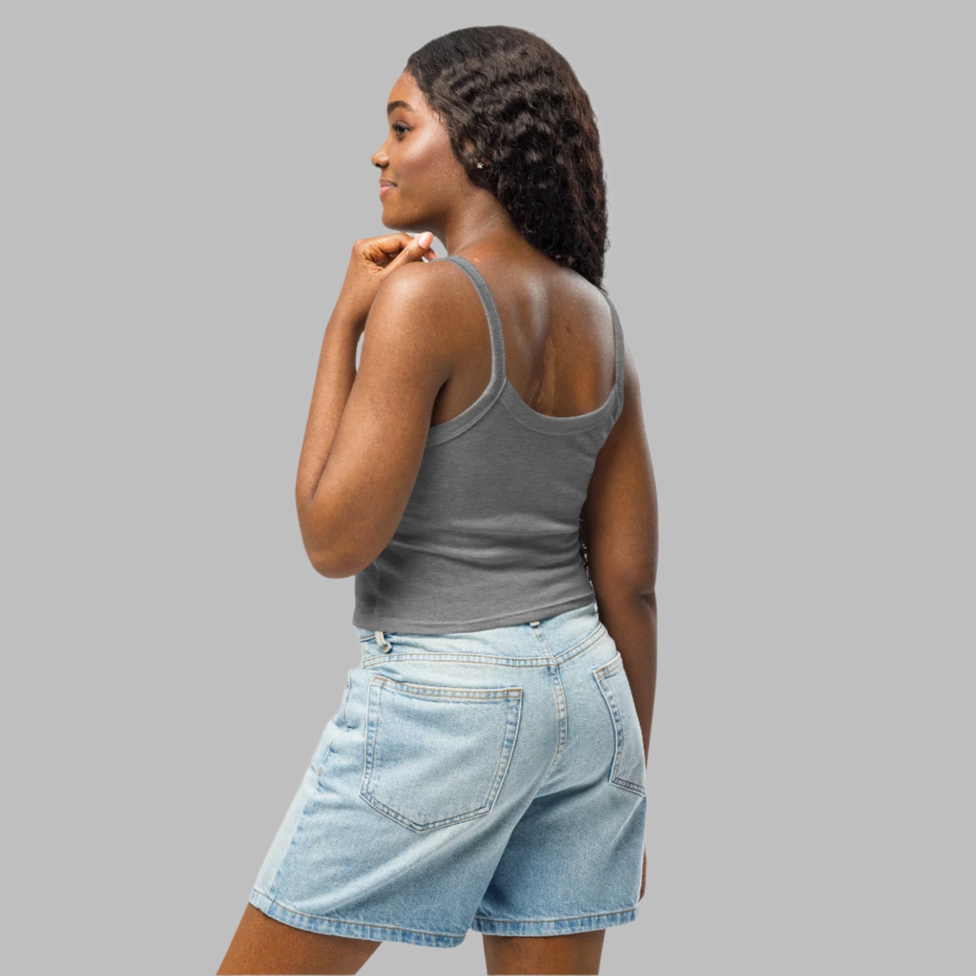 Detroit THICK Women's Micro-Rib Tank Top | Embroidered Detroit Apparel