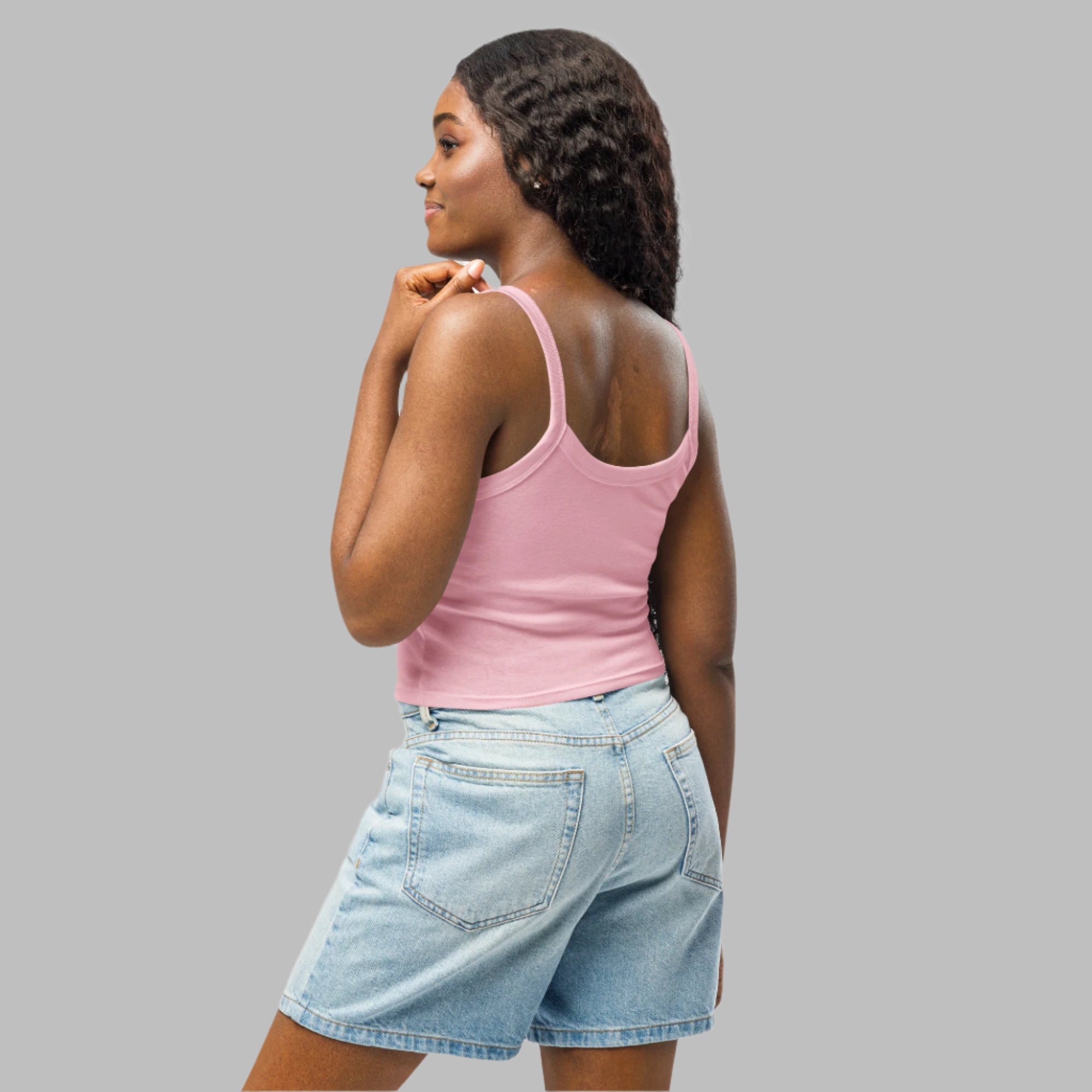 My Tackie Tees Women's Micro-Rib Tank Top | Embroidered Statement Piece