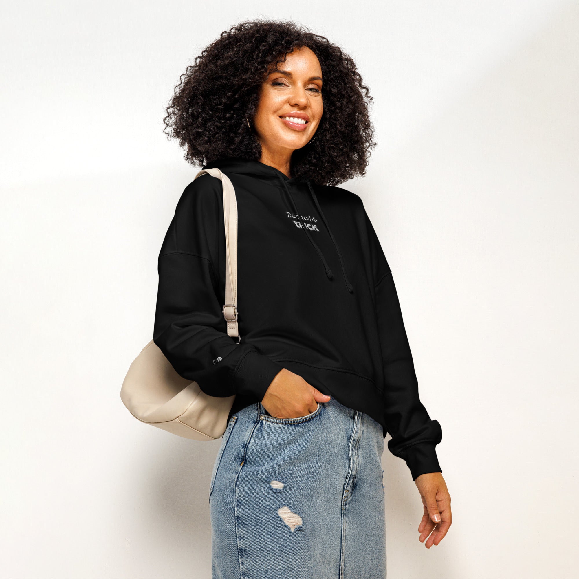 Detroit THICK Women's Organic Mid-Weight Hoodie | Authentic Detroit Fashion
