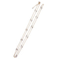 58" Yellow Gold Station Necklace